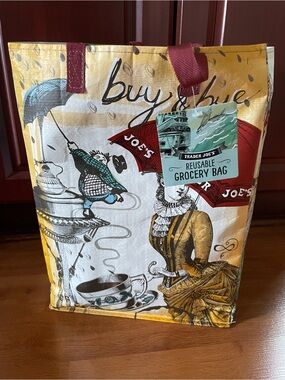 Trader Joe's Reusable Grocery Tote Bag - Yellow Multi